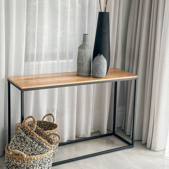 Agni Mango Wood Console Table - Fab Habitat , Console Tables,