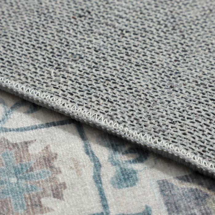 Anna Machine Washable Large Grey Rug - Rugs Fab Habitat