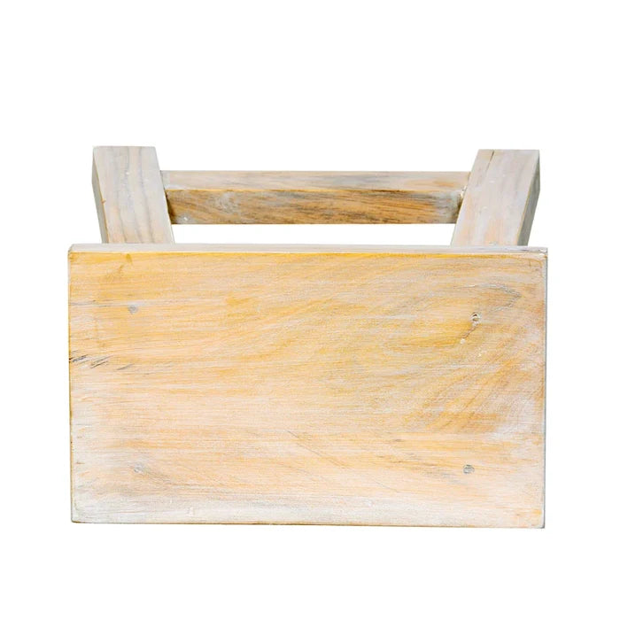 Apurva Light White Wood Accent Stool - Fab Habitat , Stool,