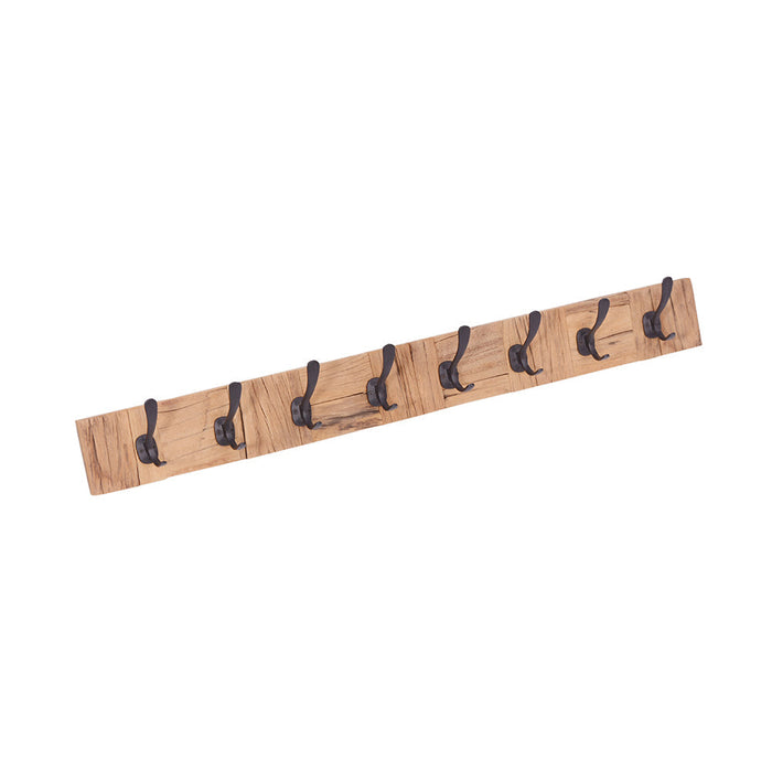 Ara 90cm Wood and Metal Wall Hook - Wall Hooks Fab Habitat