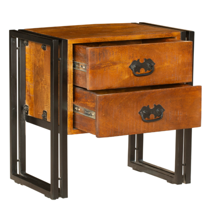 Astra 2 Drawer Side Table - Fab Habitat , Side Tables,