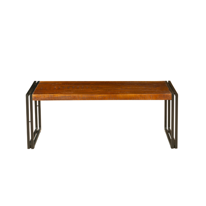 Astra Natural & Black Large Wooden Coffee Table - 120cm - Fab Habitat , Coffee Tables,