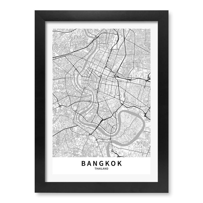 A4 (21 x 29.7cm) / Matte Black Frame / White Border