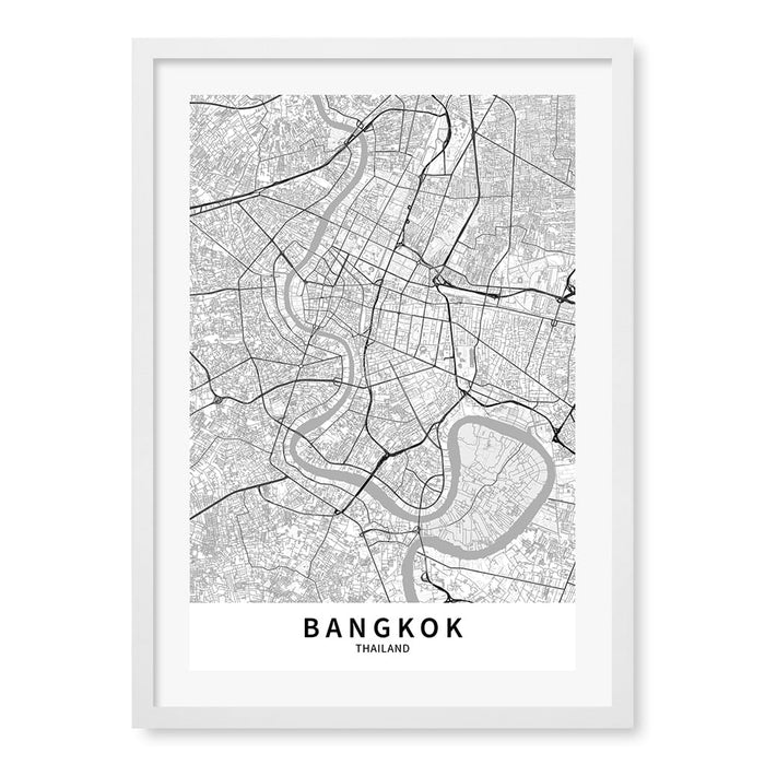 A2 (42 x 59.4cm) / Matte White Frame / White Border