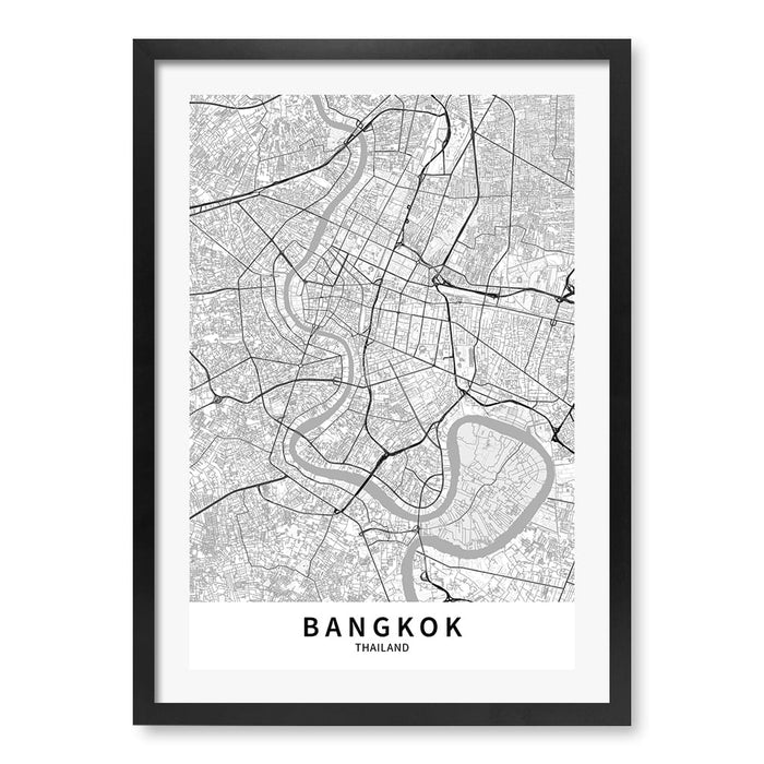 A2 (42 x 59.4cm) / Matte Black Frame / White Border