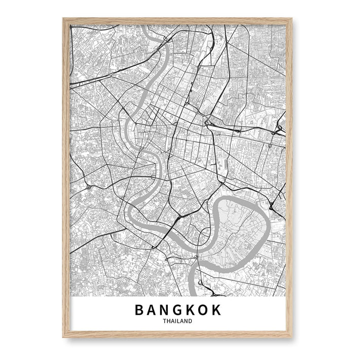A1 (59.4 x 84.1cm) / Natural Oak Frame / No Border