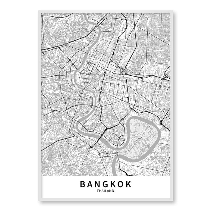 A0 (84.1 x 118.9cm) / Matte White Frame / No Border