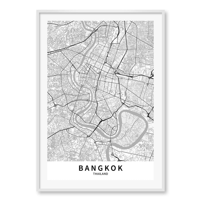A0 (84.1 x 118.9cm) / Matte White Frame / White Border