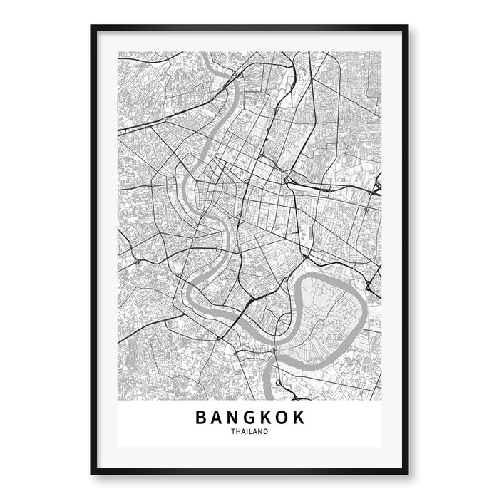A0 (84.1 x 118.9cm) / Matte Black Frame / White Border