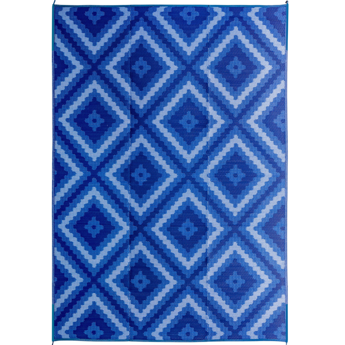 Blue Diamond Pattern Foldable Waterproof Large Camping Mat - 270x360 CM - Camping Mats Fab Habitat