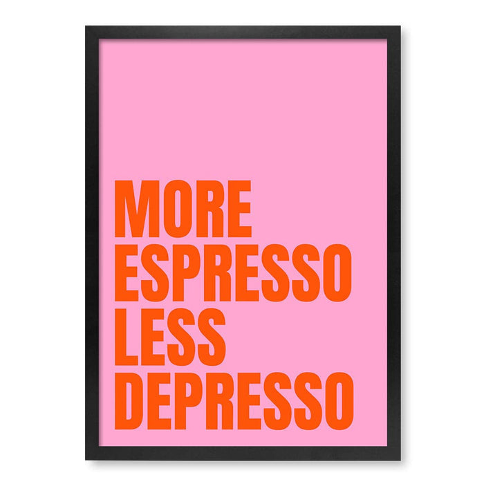 A4 (21 x 29.7cm) / Matte Black Frame / No Border