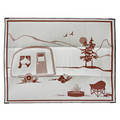 Campsite Beige & Brown Foldable Waterproof Large Camping Mat - 270x360 CM - Fab Habitat , Camping Mats,