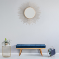 Capella Indigo Blue Upholstered Entryway Bench Seat - 120 Cm - Fab Habitat , Benches,