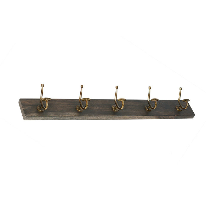 Columba 90 cm Wood And Metal Wall Hook - Fab Habitat , Wall Hooks,