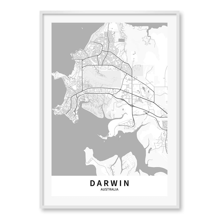 A0 (84.1 x 118.9cm) / Matte White Frame / White Border