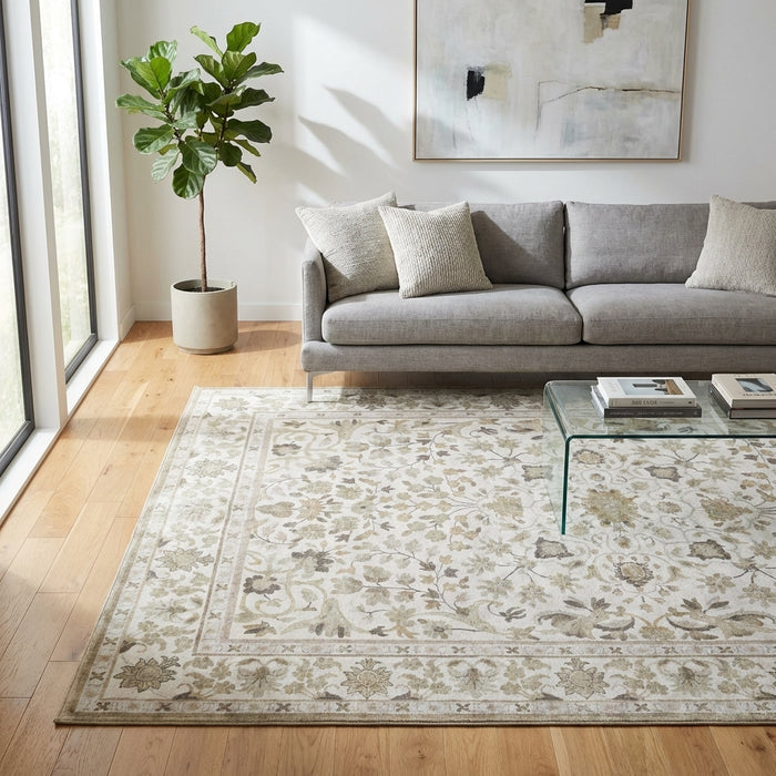 Dhruv Multicoloured Distressed Machine Washable Rug