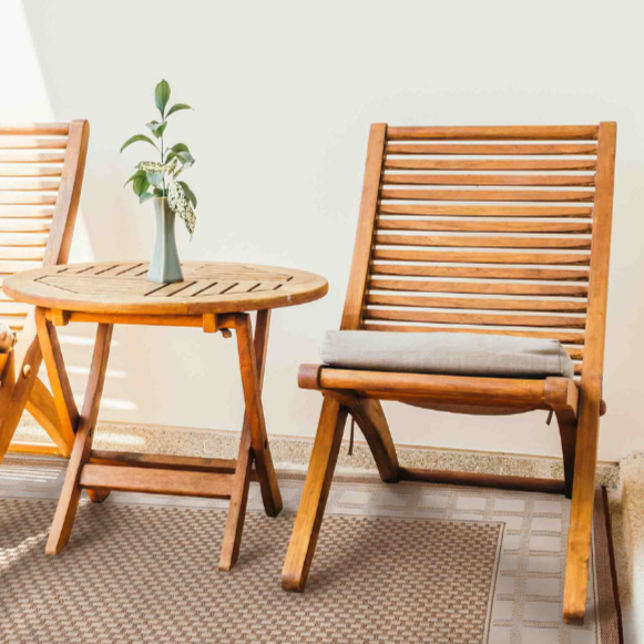 Europa Chestnut & Walnut Brown Geometric Recycled Plastic Reversible Outdoor Rug - Fab Habitat , Recycled Plastic Rugs & Mats,