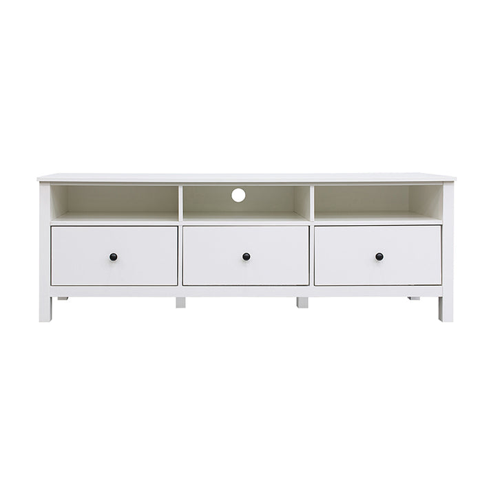 Floriana White 157cm Entertainment TV Unit with 3 Drawers - Fab Habitat , TV Units,