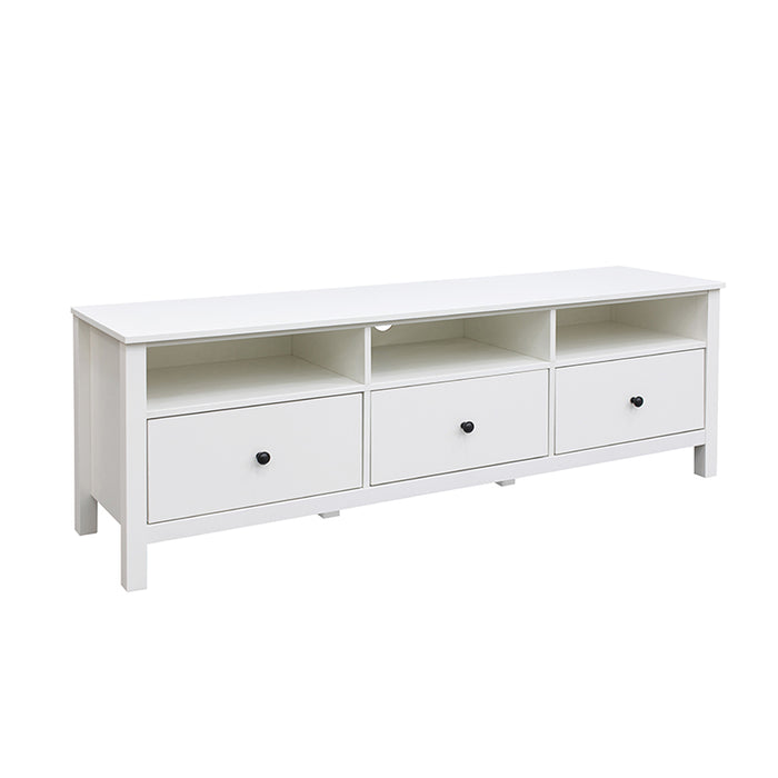 Floriana White 157cm Entertainment TV Unit with 3 Drawers - Fab Habitat , TV Units,
