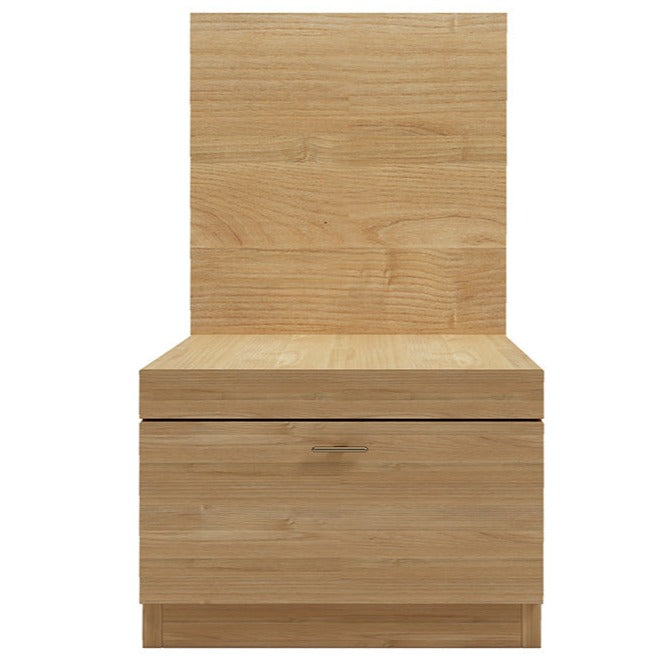 Fuji Natural Bedside Table with 1 Drawer - Fab Habitat , Side Tables,