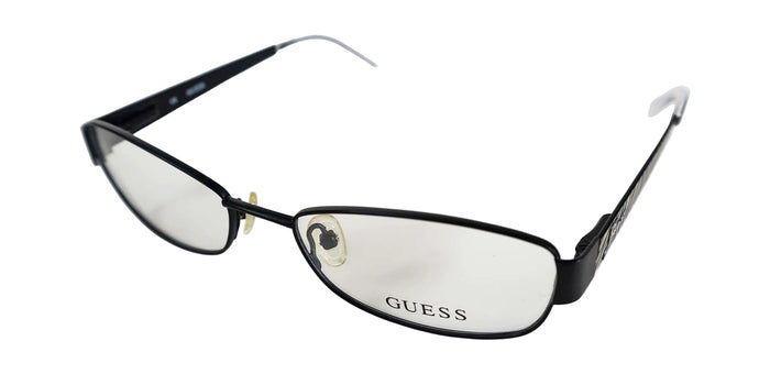 Black Guess eyeglasses on a white background