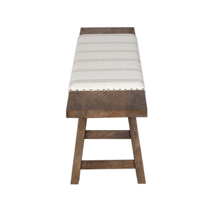 Side view of Landour 150cm bench with angular legs – buy online in Australia