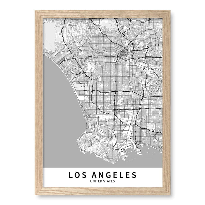A3 (29.7 x 42cm) / Natural Oak Frame / No Border