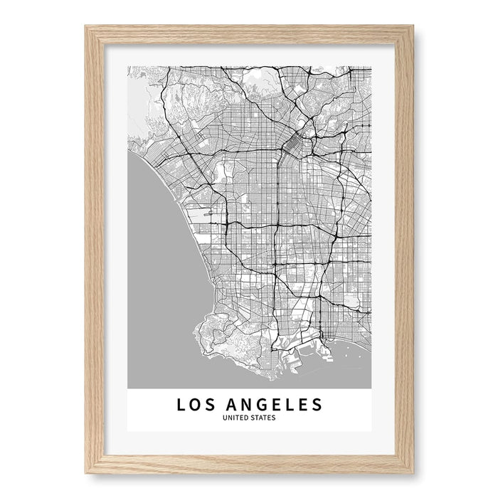 A3 (29.7 x 42cm) / Natural Oak Frame / White Border