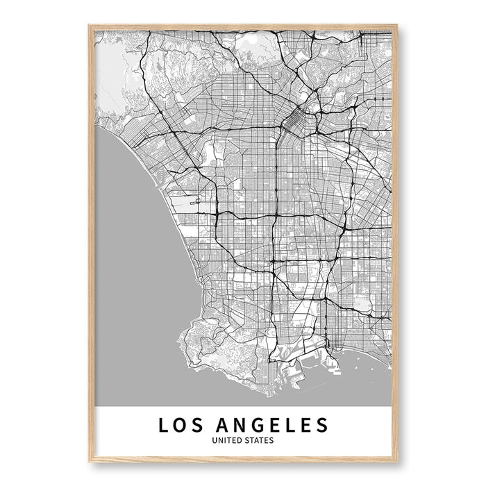A0 (84.1 x 118.9cm) / Natural Oak Frame / No Border