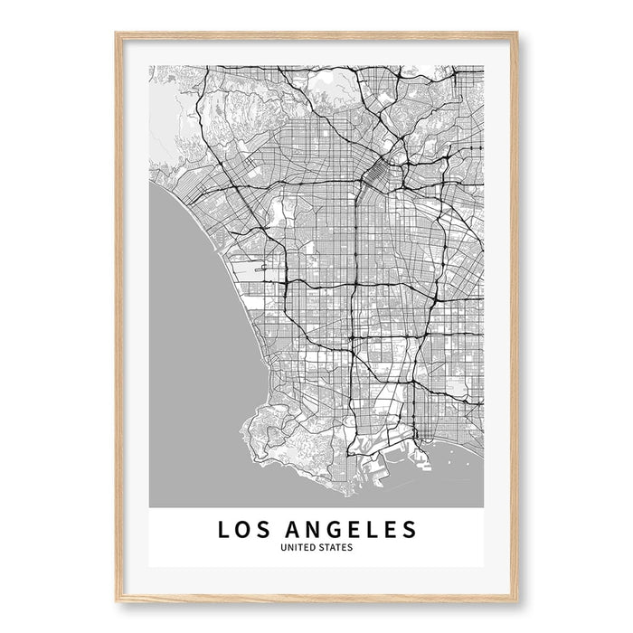 A0 (84.1 x 118.9cm) / Natural Oak Frame / White Border