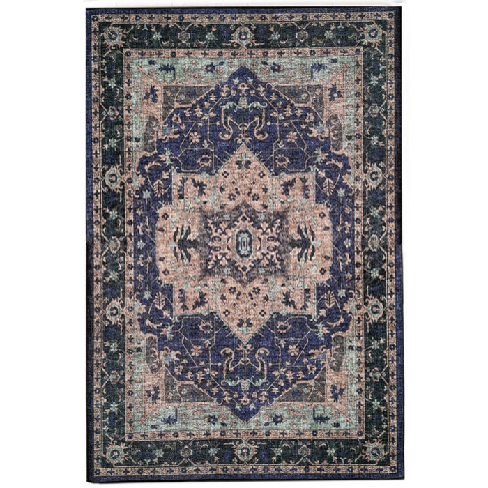 Moirang Multicolour Traditional Nonslip Rug - Fab Habitat , Non Slip Rugs,