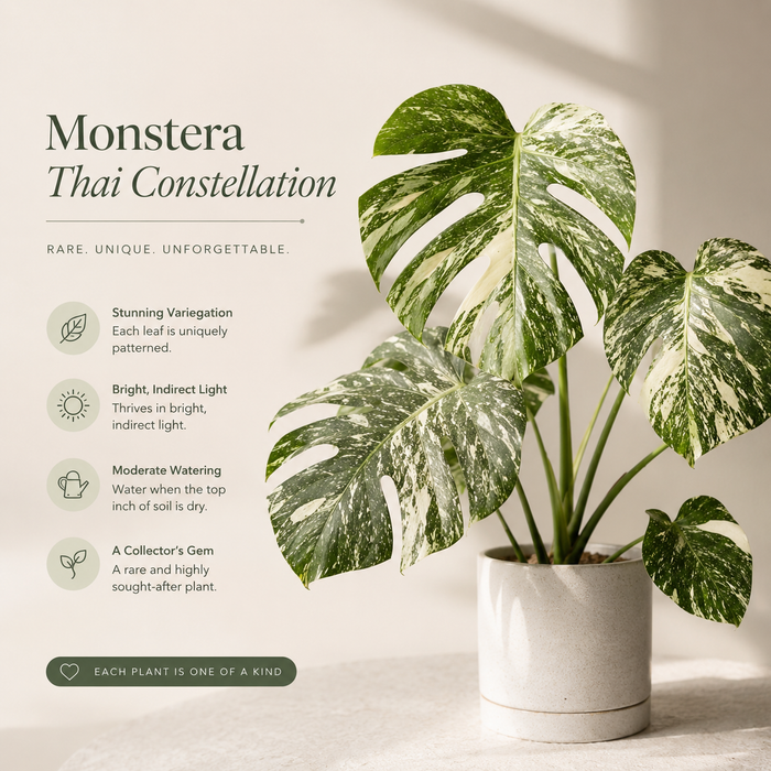 Monstera Thai Constellation high verigation Tissue Culture 1 pack