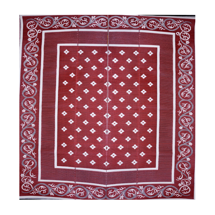 Orissa Red Foldable Waterproof Large Camping Mat - 270x360 CM - Camping Mats Fab Habitat
