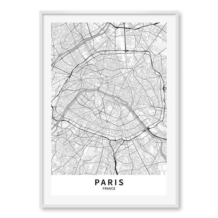A0 (84.1 x 118.9cm) / Matte White Frame / White Border