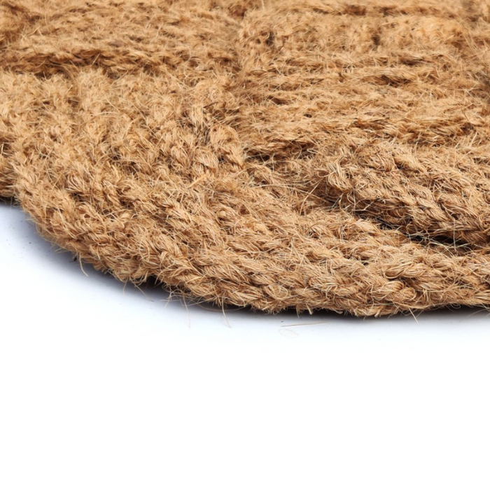 Periyar Plain Knotted Oval Coir Doormat - Fab Habitat , Doormats,