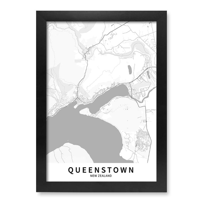 A4 (21 x 29.7cm) / Matte Black Frame / No Border