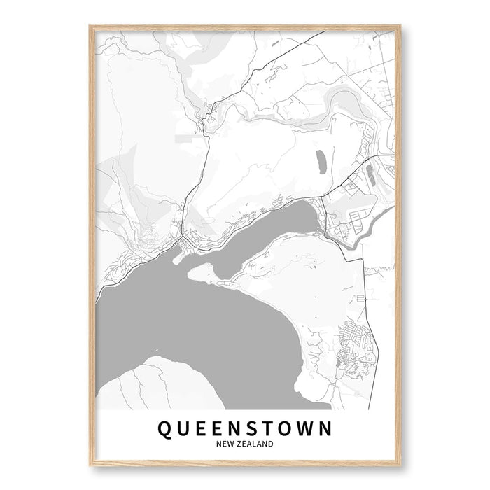 A0 (84.1 x 118.9cm) / Natural Oak Frame / No Border