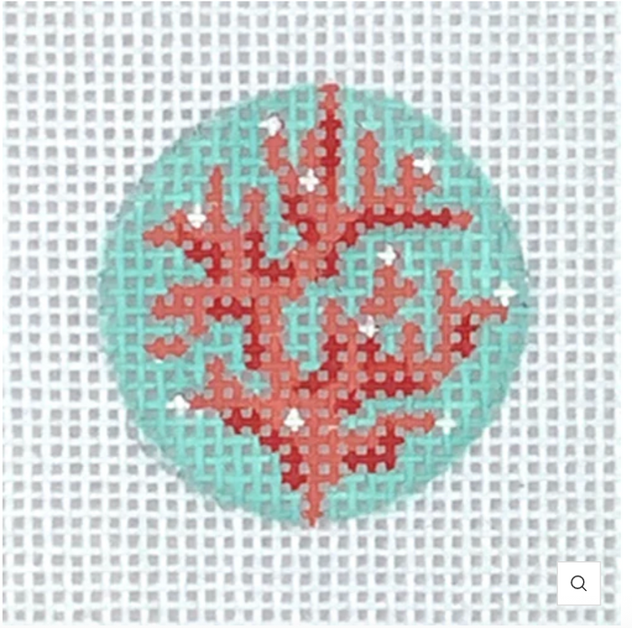 Red Coral On Turquoise Insert