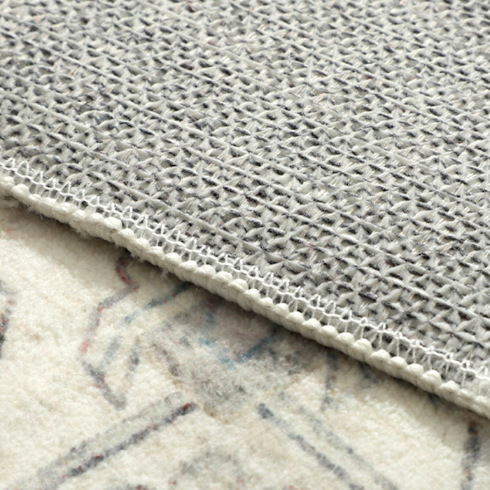 Santiago Traditional Machine Washable Large Grey Rug - Machine Washable Rugs Fab Habitat