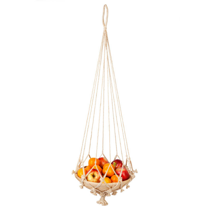 Set of 2 Vibhav Handmade Jute Macrame Plant Hanger and Pot Holder - 105 cm - Fab Habitat , Macrame Plant hanger,