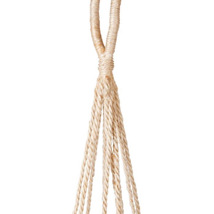 Set of 2 Vibhav Handmade Jute Macrame Plant Hanger and Pot Holder - 105 cm - Fab Habitat , Macrame Plant hanger,
