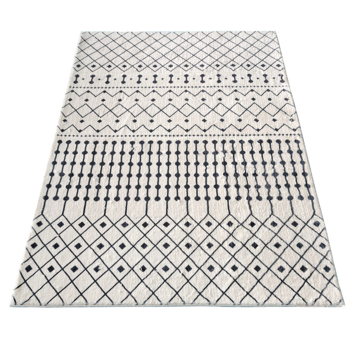 Skon Ivory Tribal Modern Rug - Fab Habitat , Soft And Plush Turkish Rugs,