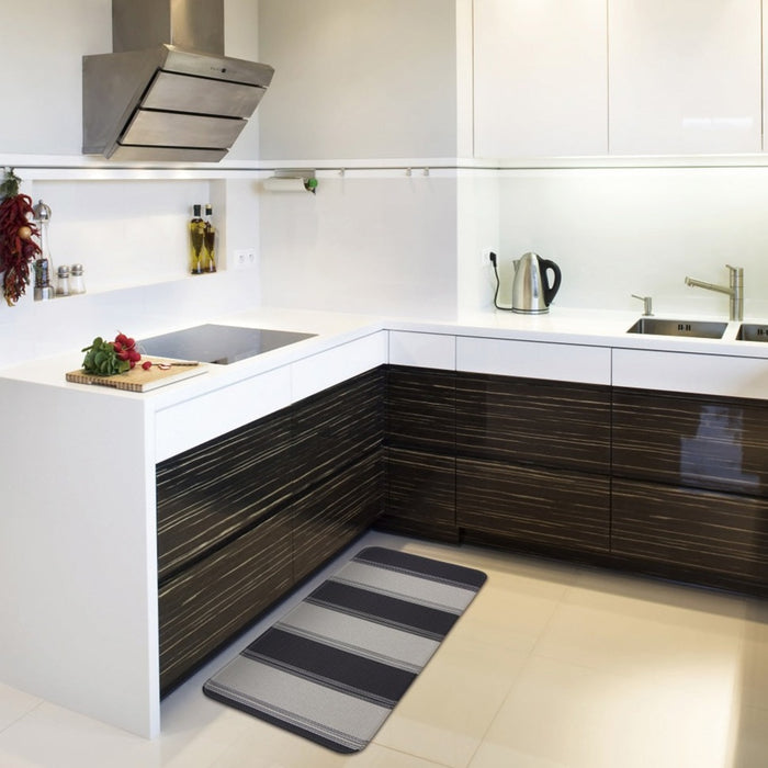 Stripe Deep Cavern Laundry & Kitchen Mat - Fab Habitat , Soft Padded Kitchen Mats,