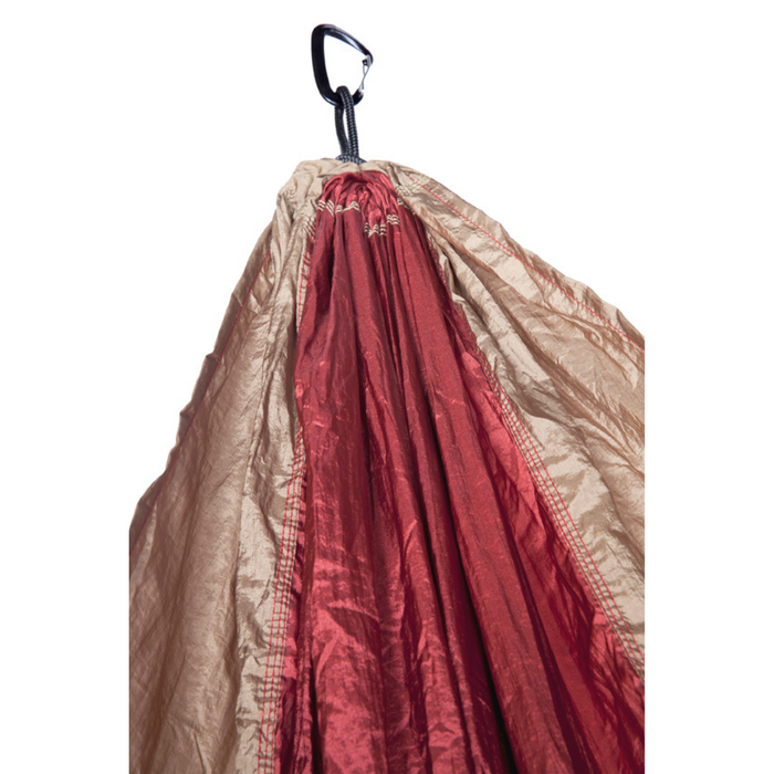 Travel Hammock - Ruby Wine Body & Lead Grey Border - Fab Habitat , Hammocks,