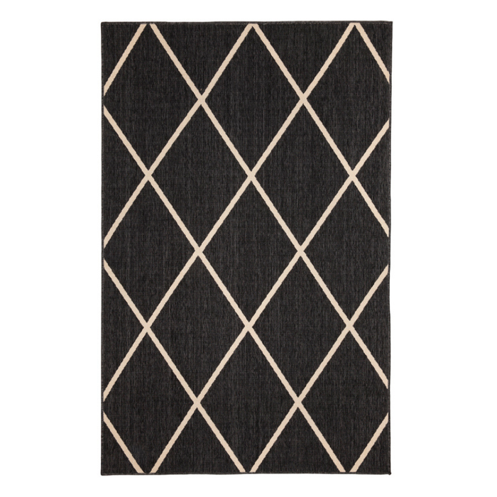 Tucson Black Outdoor Rug - Outdoor Rugs Fab Habitat